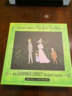 Edward Gorey "Escape From The Evil Garden" Board Game Like New!